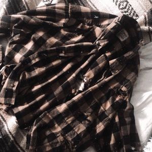 lf furst of a kind distressed vintage flannel